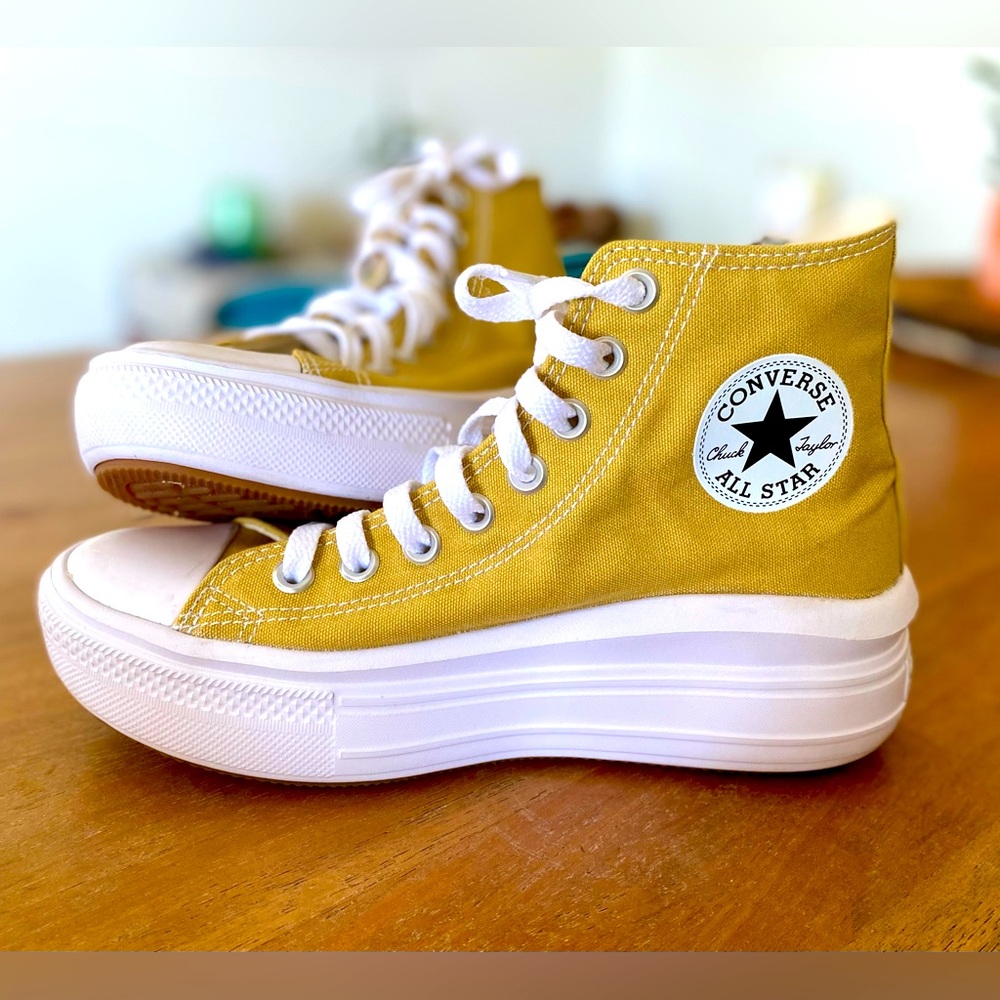 Converse platform high tops, size 7 1/2